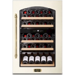 Vitrina de vinuri LOFRA Dolcevita ZBRNM24T, 24 sticle, 1 zone temperatura +3 +18 °C, finisaj negru