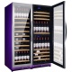 Vitrina de vinuri Nevada Color NW300T-SS-C-4001, 300 sticle, 3 zone, Violet