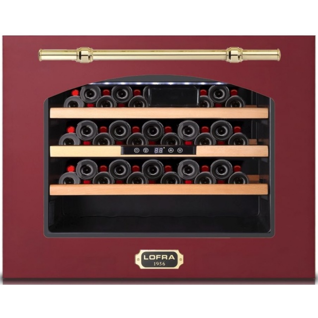 Vitrina de vinuri LOFRA Dolcevita ZBRBI24T, 24 sticle, 1 zone temperatura +3 +18 °C, finisaj bej