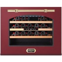 Vitrina de vinuri LOFRA Dolcevita ZBRR24M, 24 sticle, 1 zone temperatura +3 +18 °C, finisaj rosu