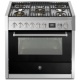 Aragaz Steel Genesi, 90X60cm, 6 arzatoare, cuptor electric multifunctional, timer, aprindere electronica, crem