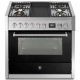 Aragaz Steel Genesi, 90X60cm, 6 arzatoare, cuptor electric multifunctional, timer, aprindere electronica, crem
