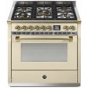 Aragaz Lofra RBI66MFT/CI, 60x60 cm, gaz, 4 arzatoare, grill, aprindere electronica, timer, crem