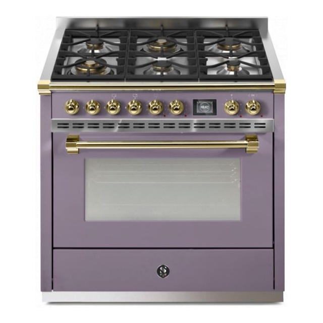 Aragaz Steel Ascot, 90X60cm, 6 arzatoare, cuptor electric multifunctional, timer, aprindere electronica, inox