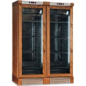 Vitrina de vinuri Klimaitalia CLW 372 VGL Bleached ash, 126 sticle, 2 zone temperatura, gri deschis