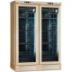 Vitrina de vinuri Klimaitalia CLW 820 L cu 2 usi, capacitate 764 litri, temperatura +4°/ +18°C, lemn deschis