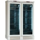 Vitrina de vinuri Klimaitalia CLW 820 L cu 2 usi, capacitate 764 litri, temperatura +4°/ +18°C, lemn deschis