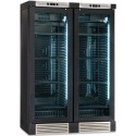 Vitrina de vinuri Klimaitalia CLW 372 VGL Bleached ash, 126 sticle, 2 zone temperatura, gri deschis