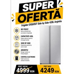 Combina frigorifica Haier HRF-521DM6, A+, 435 kWh/an, 343 L, 178 L, argintiu