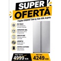 Side by Side Exquisit SBS46-1A+SI, Clasa A+, 428L, No Frost, Argintiu