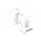 Vitrina de vinuri Nevada Concept NW20D-FGL, 20 sticle, doua zone, negru