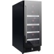 Vitrina de vinuri Nevada Concept NW20D-FGL, 20 sticle, doua zone, negru