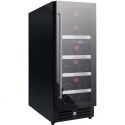 Vitrina de vinuri Nevada Concept NW20D-FGL, 20 sticle, doua zone, negru