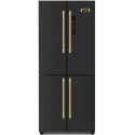 Frigider Side by Side LOFRA Dolcevita QUATRROPORTE GFRNM819 Capacitate 519L, No Frost, 4 Usi, H 189 cm, Negru