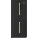 Frigider Side by Side LOFRA Dolcevita QUATRROPORTE GFRNM819 Capacitate 519L, No Frost, 4 Usi, H 189 cm, Negru bronz