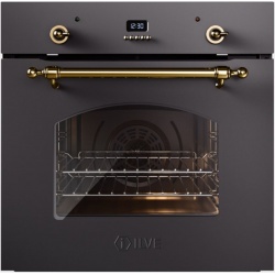 Cuptor electric incorporabil ILVE Nostalgie OV60SNE3, 60 cm, 60l, 10 functii gatire, convectie, functie ECO, negru mat