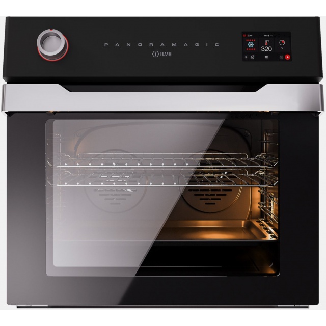 Cuptor incorporabil ILVE OV60PMT3-MK ,sticla neagra,afișaj digital al temperaturii