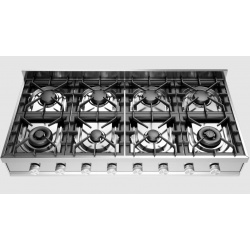 Plita incorporabila ILVE Professional Plus HP1265, 120 cm, 7 arzatoare, aprindere electronica, siguranta Stop-Gaz, inox