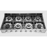 Aragaz Tecnogas P1X66M4VC, 60 cm, gaz, 4 arzatoare, grill, otel inoxidabil