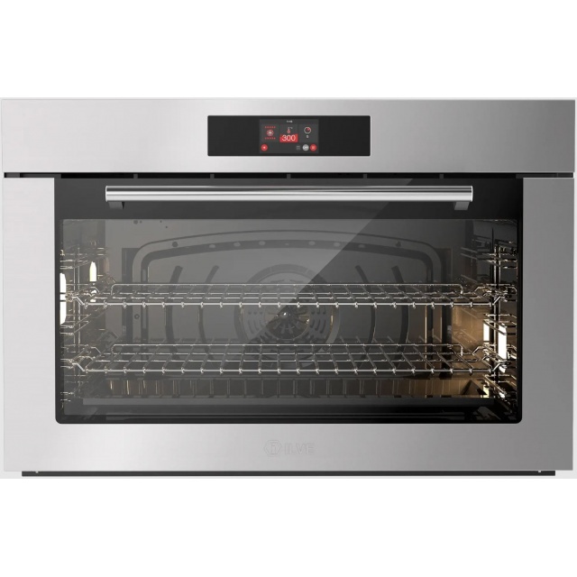 Cuptor incorporabil ILVE Professional Plus OV91SLT3, 90 cm, 110l, 15 functii gatire, convectie, functie ECO, inox