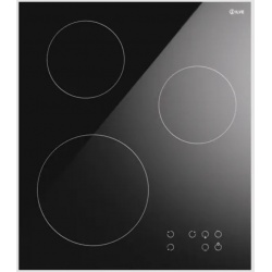 Plita inductie incorporabila ILVE Professional KHVI45TC 45 cm, 3 zone gatit, booster, senzor pan, sticla ceramica neagra