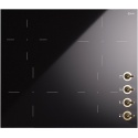 Plita inductie incorporabila ILVE Nostalgie HVI364N 60 cm, 4 zone gatit, booster, senzor pan, sticla ceramica neagra