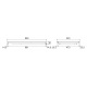 Aragaz Tecnogas P1X66M4VC, 60 cm, gaz, 4 arzatoare, grill, otel inoxidabil