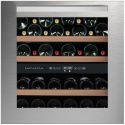 Vitrina de vinuri incorporabila Nevada Concept NW40D-SS1, 40 sticle, doua zone, inox