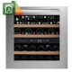 Vitrina de vinuri incorporabila Nevada Concept NW40D-SS1, 40 sticle, doua zone, inox