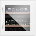 Vitrina de vinuri incorporabila Nevada Concept NW40D-WFG, 40 sticle, doua zone, alb