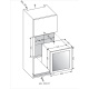 Vitrina de vinuri incorporabila Nevada Concept NW40D-WFG, 40 sticle, doua zone, alb
