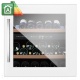 Vitrina de vinuri incorporabila Nevada Concept NW40D-WFG, 40 sticle, doua zone, alb
