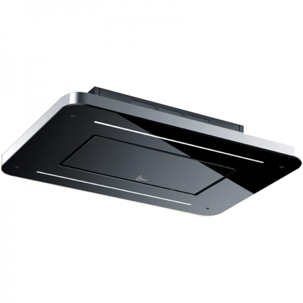 Hota de tavan Baraldi Stivia free 01STVFR090STB90, 90 cm, 900 m3/h, sticla neagra/inox