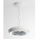 Hota insula suspendata Sirius SILT 26 DERUTA-WHITE, 69 cm, 550 m3/h, ceramica, Argintiu