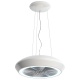 Hota insula suspendata Sirius SILT 26 DERUTA-WHITE, 69 cm, 550 m3/h, ceramica, Argintiu