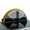 Hota incorporabila downdraft Sirius S-DD13 SUNRISE, 88 cm, 690 m3/h, inox+sticla, negru/auriu