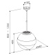 Hota insula suspendata Sirius SILT 18, 48 cm, 550 m3/h, Negru