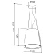 Hota insula SILT 28 LAMP, 48 cm, 550 m3/h, lumina ambientala, Alb