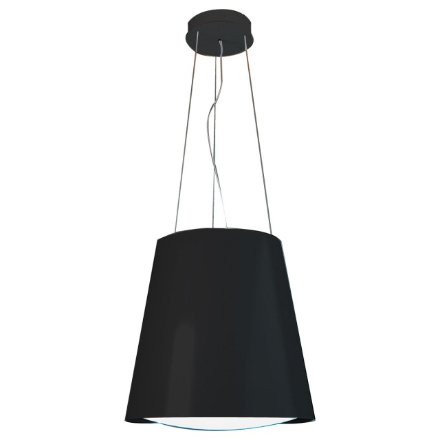 Hota insula SILT 28 LAMP, 48 cm, 550 m3/h, lumina ambientala, Negru