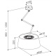 Hota insula Sirius SILT 21, 55 cm, 550 m3/h, Alb