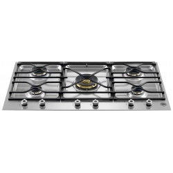 Plita incorporabila Bertazzoni Profesional QB36600X, 92 cm, plita gaz, 6 arzatoare,sistem siguranta Stop-Gaz, inox