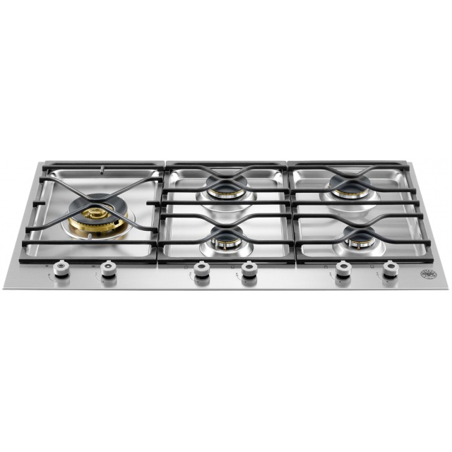 Aragaz Tecnogas P1X66M4VC, 60 cm, gaz, 4 arzatoare, grill, otel inoxidabil
