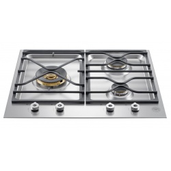 Plita incorporabila Bertazzoni Profesional PM6040X, 60 cm, plita gaz, 4 arzatoare,sistem siguranta Stop-Gaz, inox