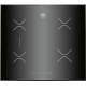 Plita incorporabila Bertazzoni Design P905INE, 90 cm, plita inductie, 5 zone gatit, sticla ceramica neagra