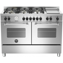 Aragaz Tecnogas P1X66M4VC, 60 cm, gaz, 4 arzatoare, grill, otel inoxidabil