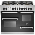 Aragaz Bertazzoni Master MAS1006MFETNET, 100x60 cm, gaz, 6 arzatoare, 3 cuptoare electrice, negru mat