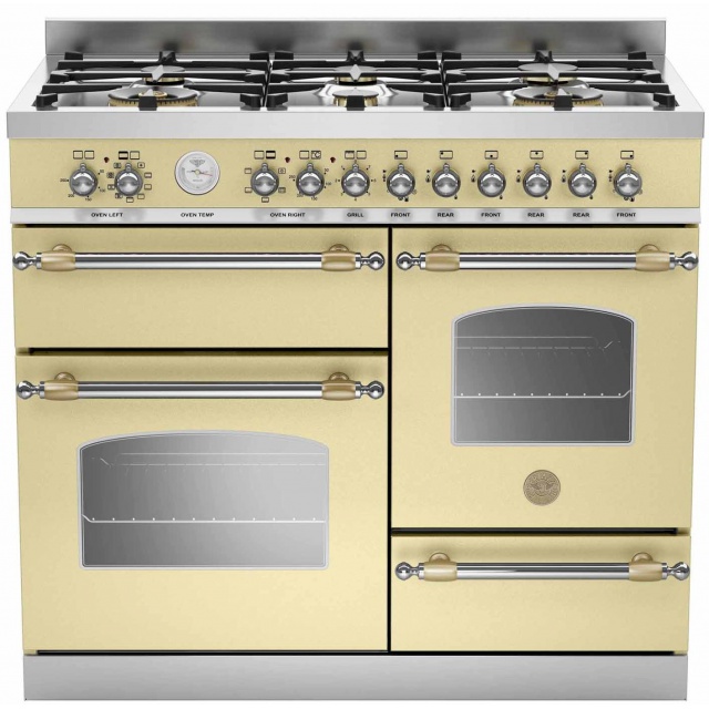 Aragaz Tecnogas P1X66M4VC, 60 cm, gaz, 4 arzatoare, grill, otel inoxidabil