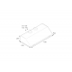 Hota design Baraldi Surf 01SUR090BL70, 90 cm, 700 m3/h, sticla neagra