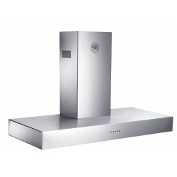Hota decorativa Bertazzoni Design KG120CONXA, 120 cm,1 motor, 800 m3/h, inox / sticla neagra