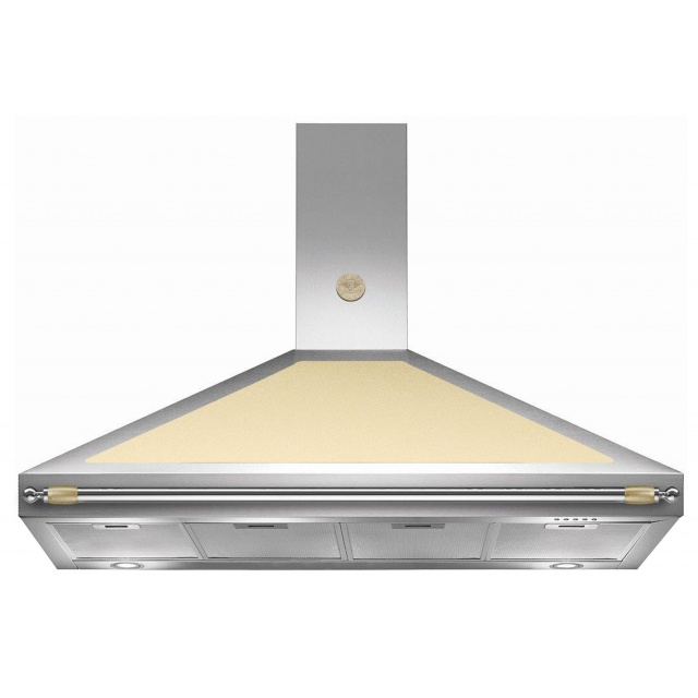 Hota decorativa Bertazzoni Heritage K120HERVIA, 120 cm,1 motor, 800 m3/h, inox / visiniu